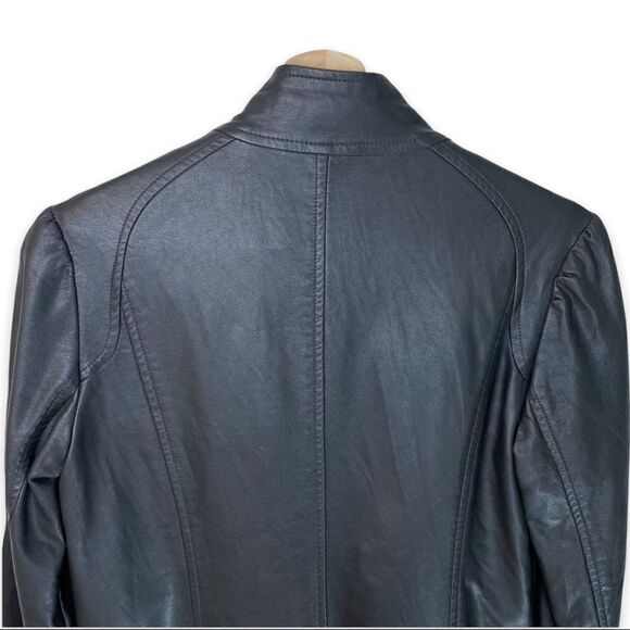 Ricki’s Ruffle Detail Vegan Leather Jacket - Picture 6 of 8